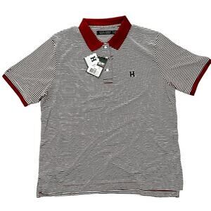 Harvard University Women's Striped Polo Colony Sportswear H Embroidered Large